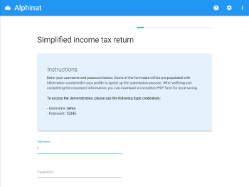 Income tax return screenshot